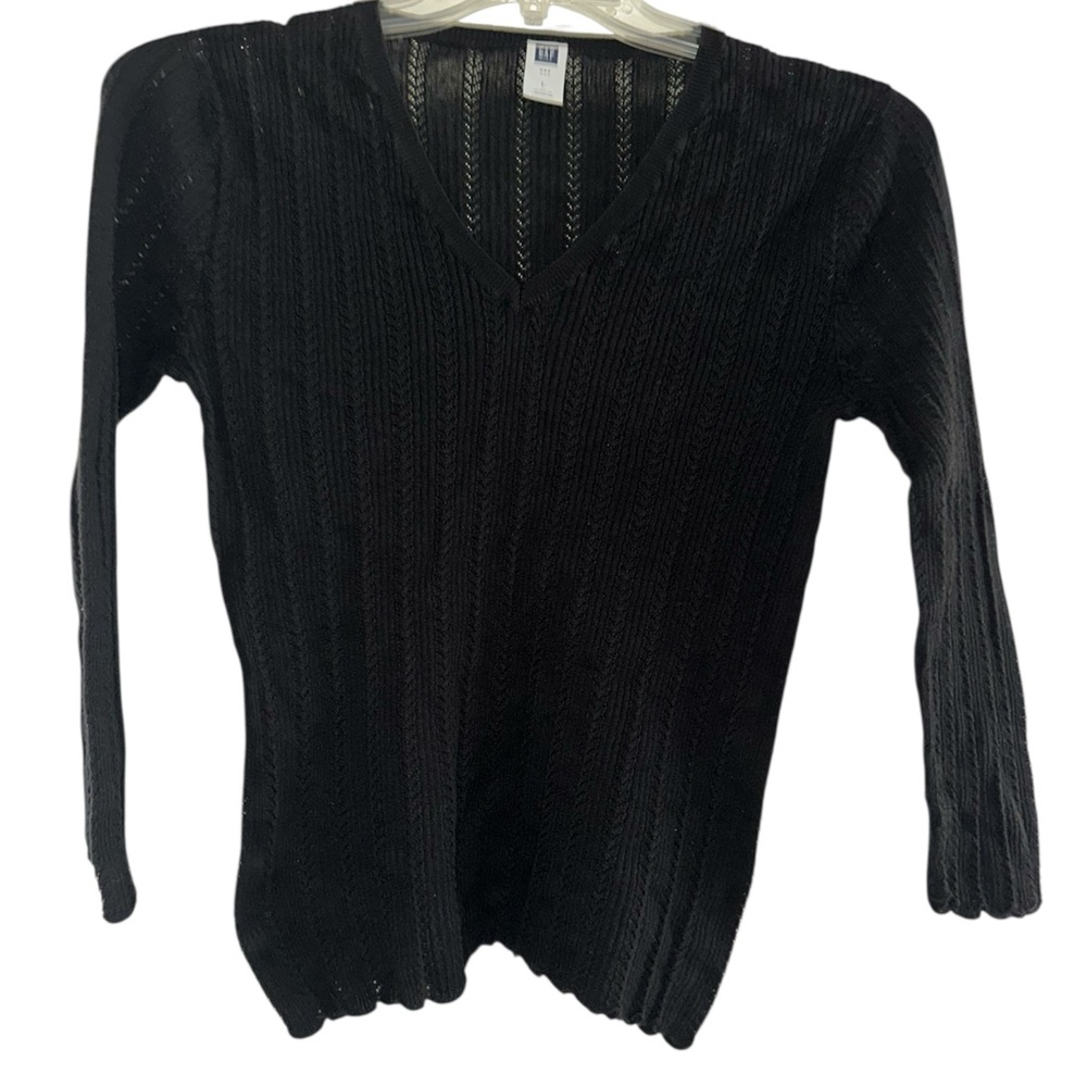 GAP Black V-Neck Women's Sweater